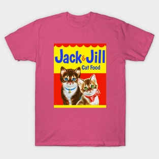 Jack and Jill Kittens Cat Food T-Shirt